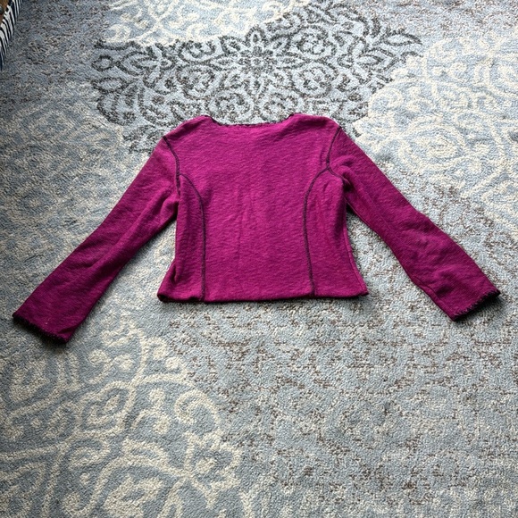 Willow Button Down Cardigan Fuschia Pink Medium - Picture 4 of 6